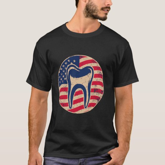 0 小児歯科 歯科 愛国歯科 男性 Tシャツ (正面)