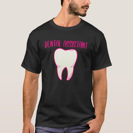 0 歯科助手 歯医者 ハート 歯 歯 手術 Tシャツ (正面)
