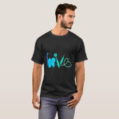 0 私は私の歯医者を愛しています Tシャツ (正面フル)