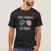 0 自由主義のゼロ%アメリカアンチ自由主義のRepub Tシャツ (正面)