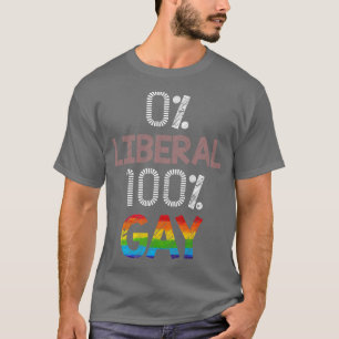 0 自由主義の 100ゲイ Tシャツ
