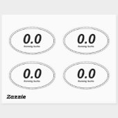 0.0オーバルバンパーステッカー走の吸! 楕円形シール (シート)