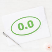 0.0ライトグリーン 楕円形シール (封筒)