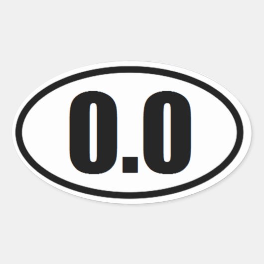 0.0楕円シール 楕円形シール (正面)