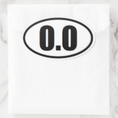 0.0楕円シール 楕円形シール (バッグ)