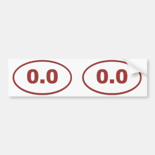 0.0楕円 バンパーステッカー