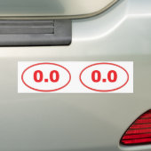 0.0楕円 バンパーステッカー (車上)