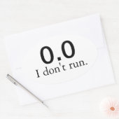 0.0私はステッ走ク。 楕円形シール (封筒)