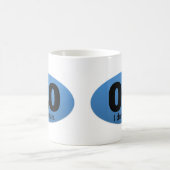 0.0私は走りません コーヒーマグカップ (中央)