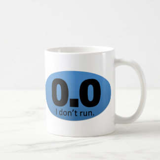 0.0私は走りません コーヒーマグカップ