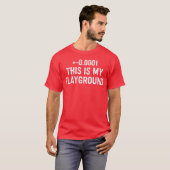 +-0.0001 This Is My Playground - Distressed Typogr Tシャツ (正面フル)