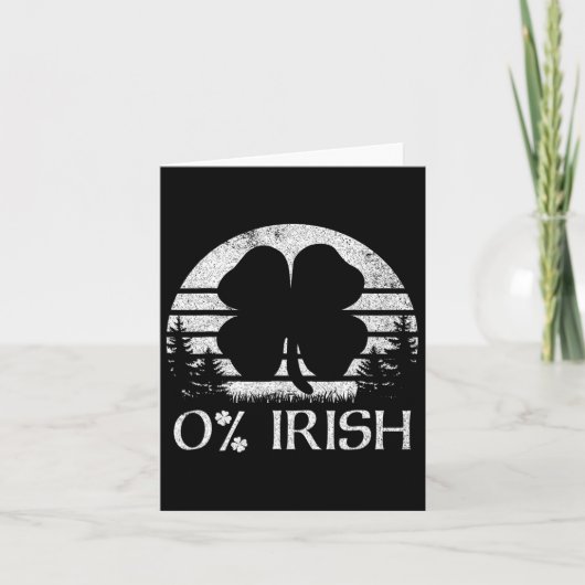 0%0%アイルランドSt patricks day男性女性Sh カード (正面)