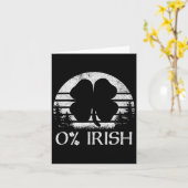 0%0%アイルランドSt patricks day男性女性Sh カード (黄色い花)