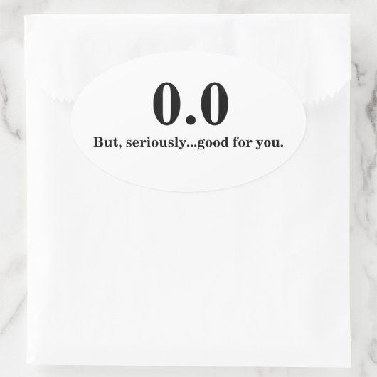 0.0 楕円形シール (バッグ)