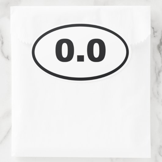 0.0 楕円形シール (バッグ)