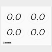 0.0 楕円形シール (シート)