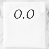 0.0 楕円形シール (バッグ)