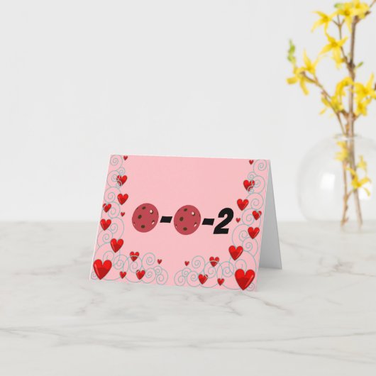 0-0-2バレンタインデー遊ンと一緒に漬物が大好き カード (黄色い花)