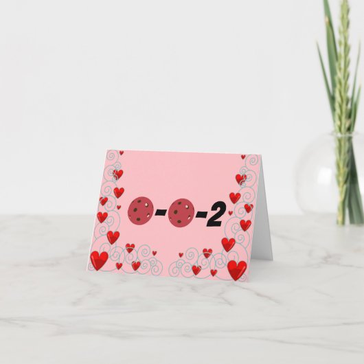 0-0-2バレンタインデー遊ンと一緒に漬物が大好き カード (正面)