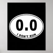 0.0 I Don't Run  ポスター (正面)