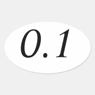 0.1オーバルステッカー 楕円形シール