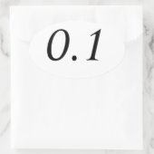 0.1オーバルステッカー 楕円形シール (バッグ)