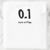 0.1ソファから冷蔵庫 楕円形シール (バッグ)