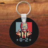 0 2おもしろいトランプ2024トランプ2024勝敗 キーホルダー (正面)