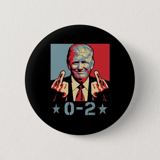 0 2おもしろいトランプ2024トランプ2024勝敗 缶バッジ (正面)