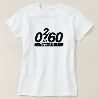 0 2 60 タイプの女の子 Tシャツ