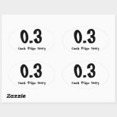 0.3ソファ冷蔵庫パントリー 楕円形シール (シート)