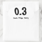 0.3ソファ冷蔵庫パントリー 楕円形シール (バッグ)