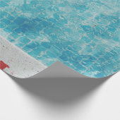 0,30メートルの灰色のコンクリートのプール ラッピングペーパー (角)