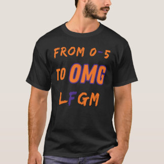 0-5かおもしろいらOMG LFGM Ready Tシャツまで Tシャツ