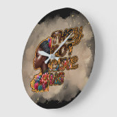 0.75インチ円形アクリル製の壁時計 – 彼らは私たちを好まない ラージ壁時計 (傾斜)