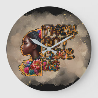 0.75インチ円形アクリル製の壁時計 – 彼らは私たちを好まない ラージ壁時計