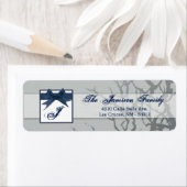 0.75"x2.25インチ差出人住所ラベルすりガラスCrac ラベル (インサイチュ)