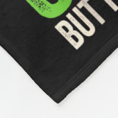 0% Irish 100% Black -funny St. Patricks Day Black  フリースブランケット (角)