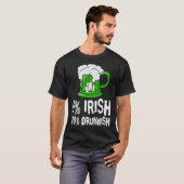0 Irish 100 Drunkish Draft Beer Shamrock St Patric Tシャツ (正面フル)
