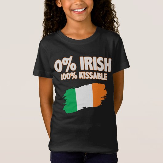0% Irish 100% Kissable Tシャツ (正面)