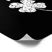 0% Irish Funny St. Patrick's Day Shamrock Men Wome ポスター (角)