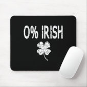 0% Irish Funny St. Patrick's Day Shamrock Men Wome マウスパッド (マウス)