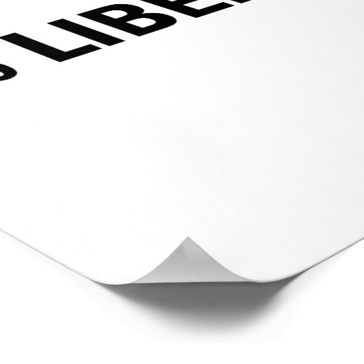 0% Liberal 0 Percent Liberal Funny Conservative Li ポスター (角)