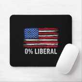 0% Liberal Zero Percent Anti Liberal Republican Ta マウスパッド (マウス)
