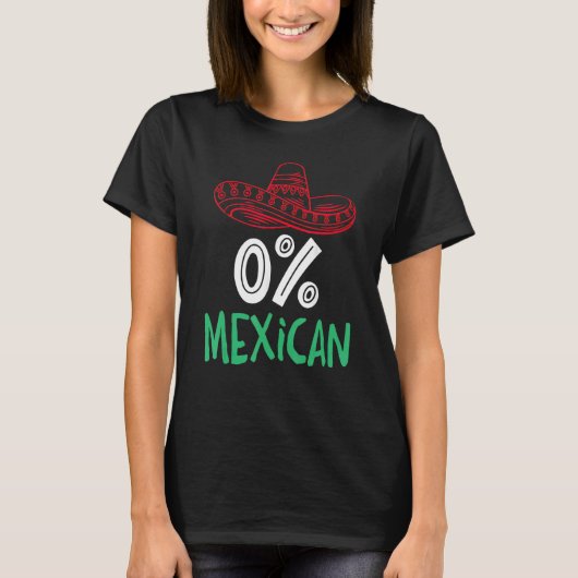 0 MexicanソンブレロとCinco deのための口ひげ Tシャツ (正面)
