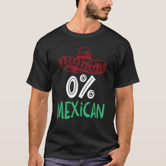 0 MexicanソンブレロとCinco deのための口ひげ Tシャツ (正面)
