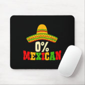 0% Mexican Cinco De Mayo Fiesta Sombrero Funny Men マウスパッド (マウス)