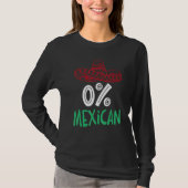 0 Mexican With Sombrero And Mustache For Cinco de Tシャツ (正面)