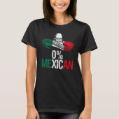 0 Mexican With Sombrero And Mustache For Cinco de  Tシャツ (正面)