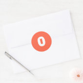 0 Small Round Tomato Red Stickers by Janz ラウンドシール (封筒)